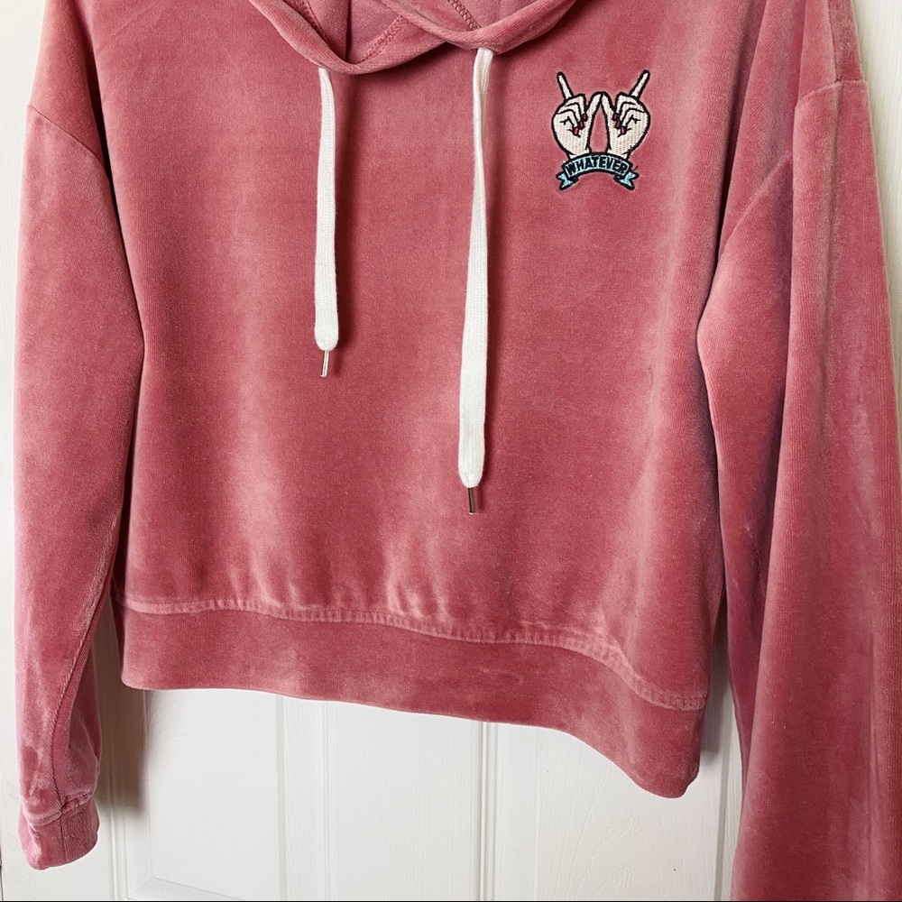 Forever 21 Solid Pullover Hoodie in Rose Pink - Picture 6 of 14